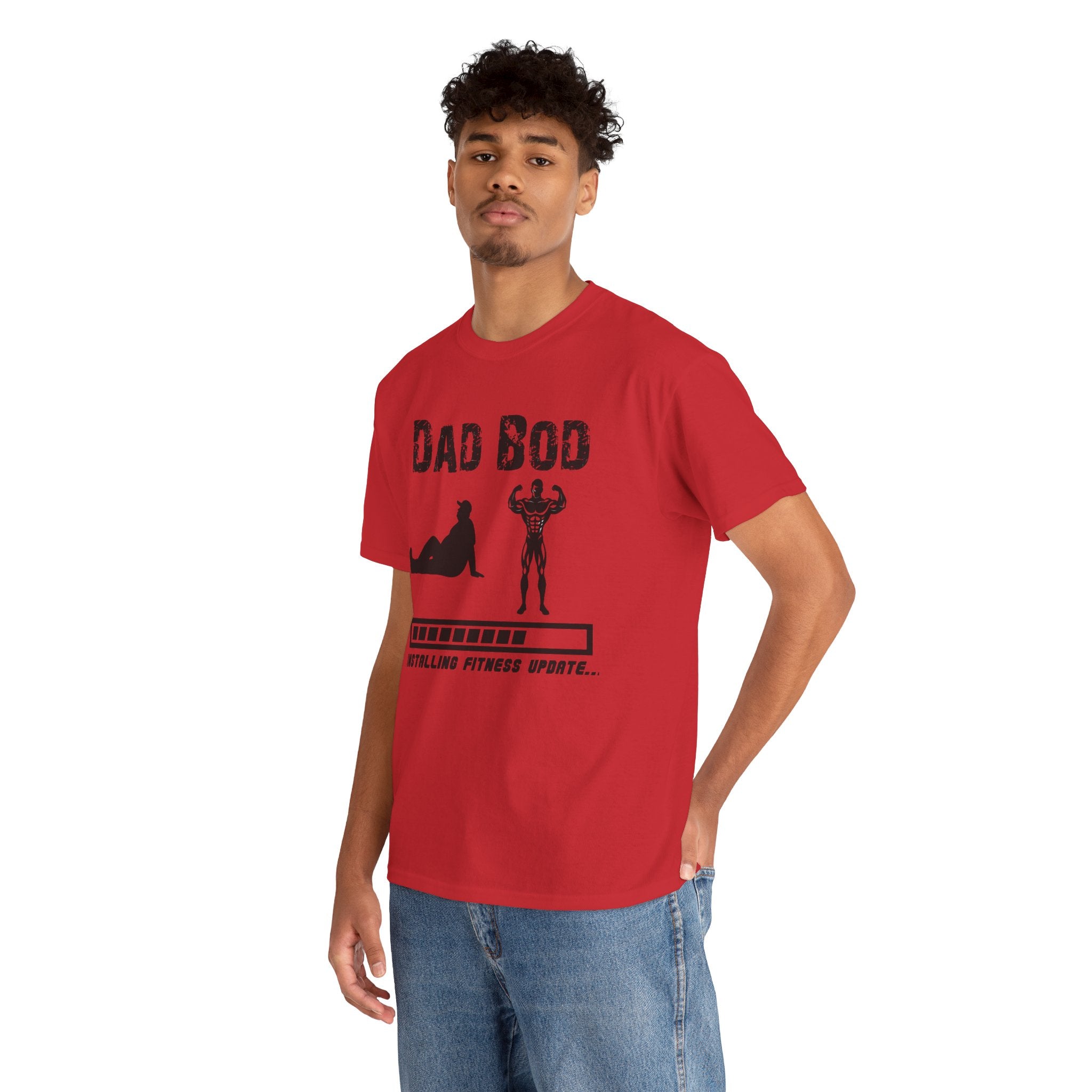Dad Bod T-Shirt — "Installing Fitness Update" Funny Father’s Day Tee