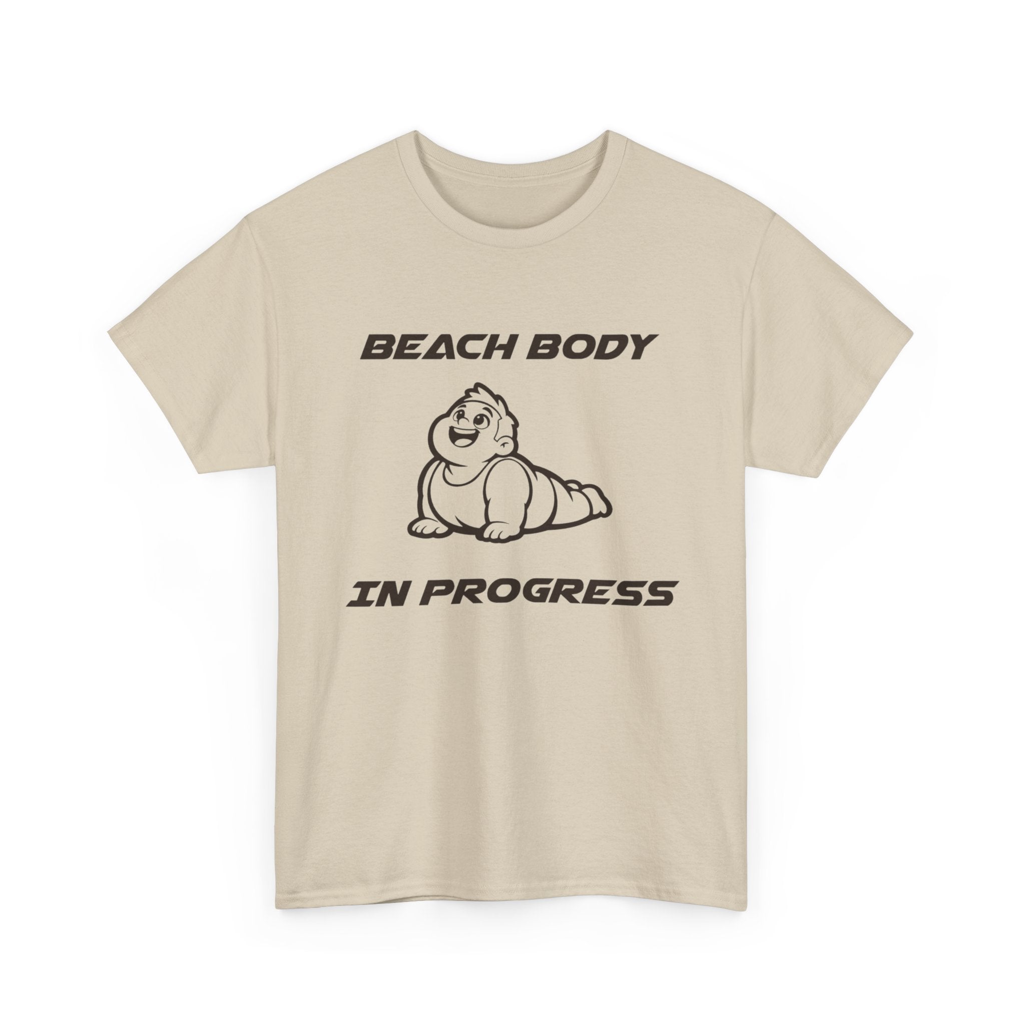 Beach Body In Progress T-Shirt — Funny Fitness Graphic Tee