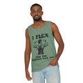Tank Top - "I Flex and the Sleeves Fall Off" Gym Muscle Funny Workout Tank