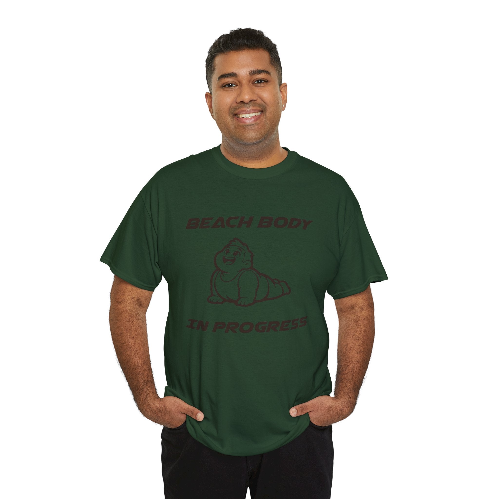 Beach Body In Progress T-Shirt — Funny Fitness Graphic Tee