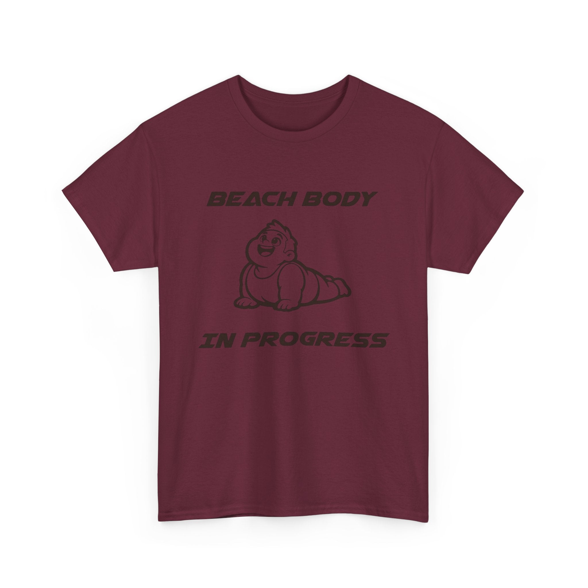 Beach Body In Progress T-Shirt — Funny Fitness Graphic Tee