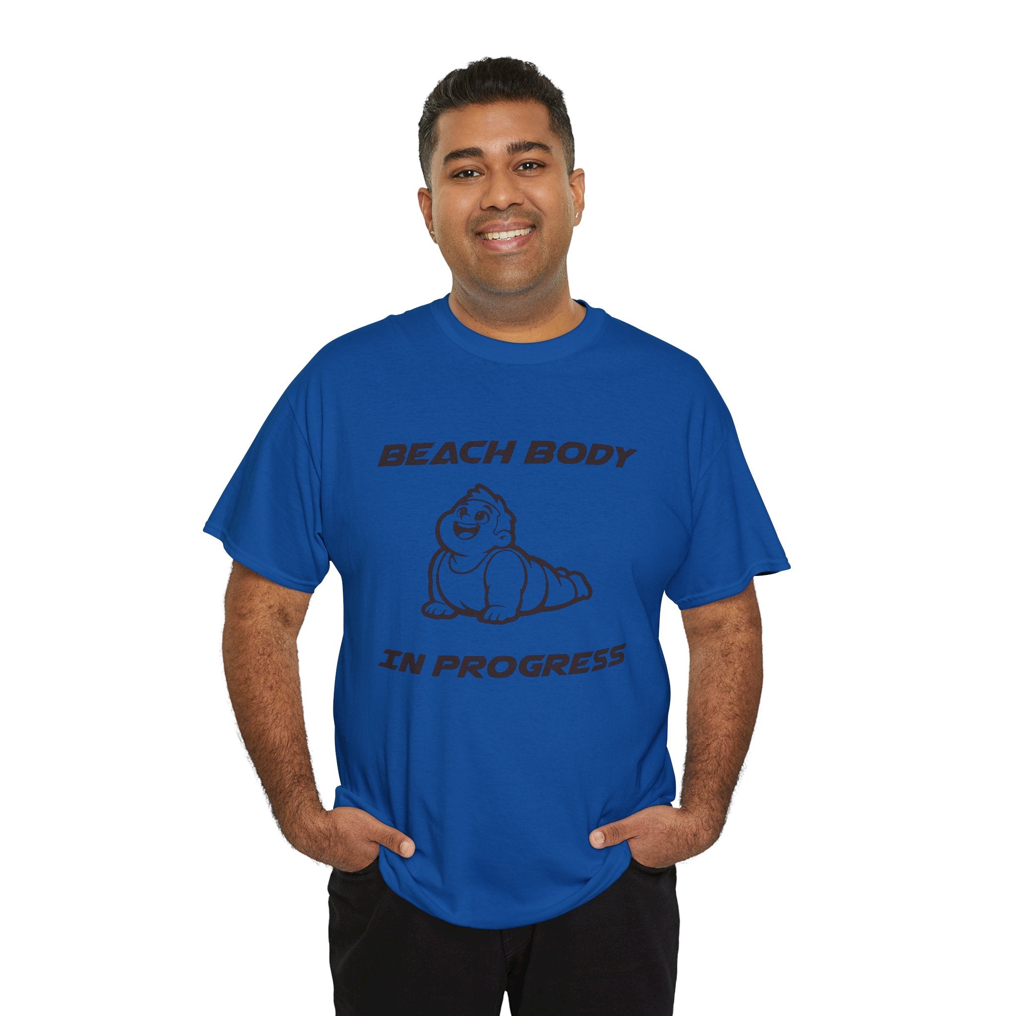 Beach Body In Progress T-Shirt — Funny Fitness Graphic Tee