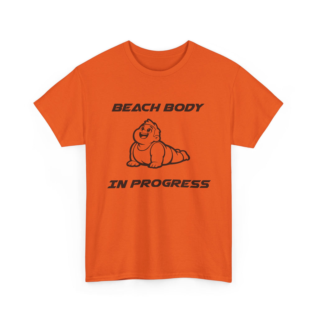 Beach Body In Progress T-Shirt — Funny Fitness Graphic Tee