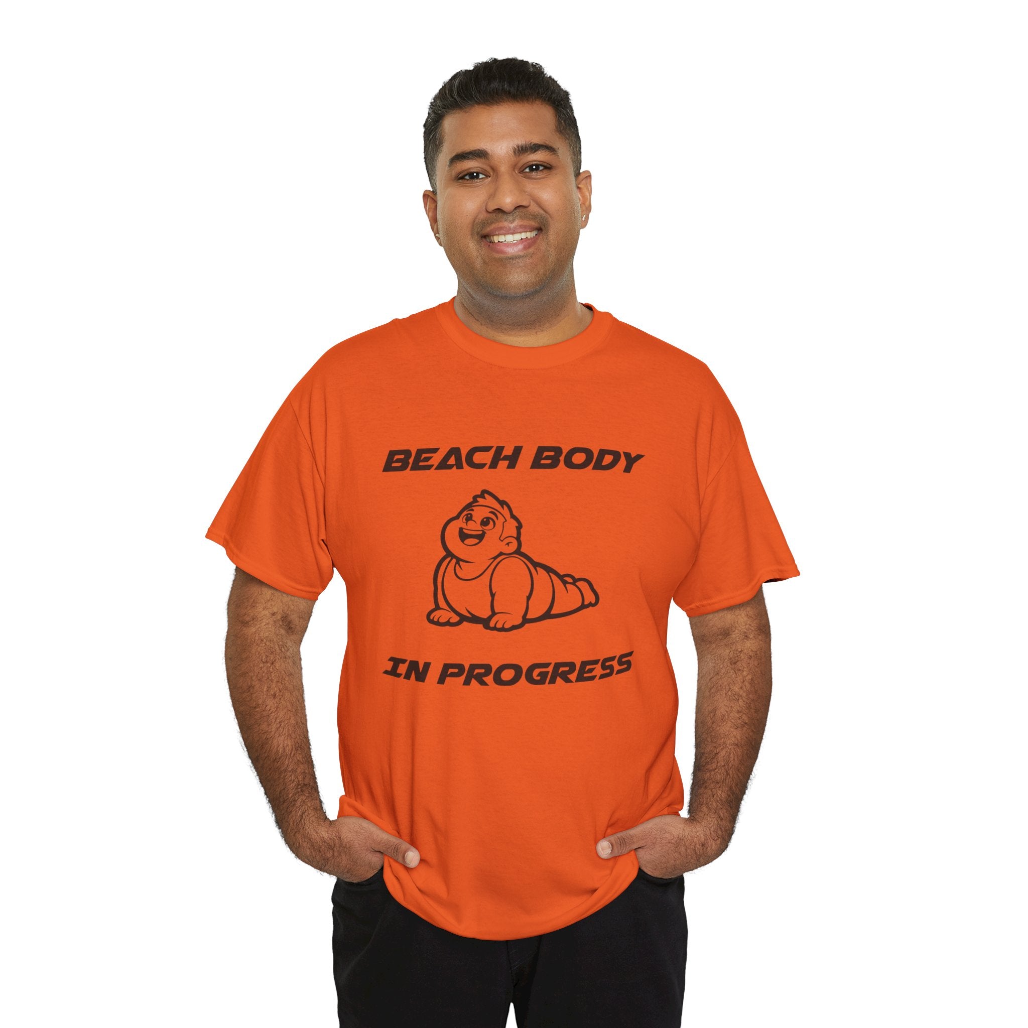Beach Body In Progress T-Shirt — Funny Fitness Graphic Tee