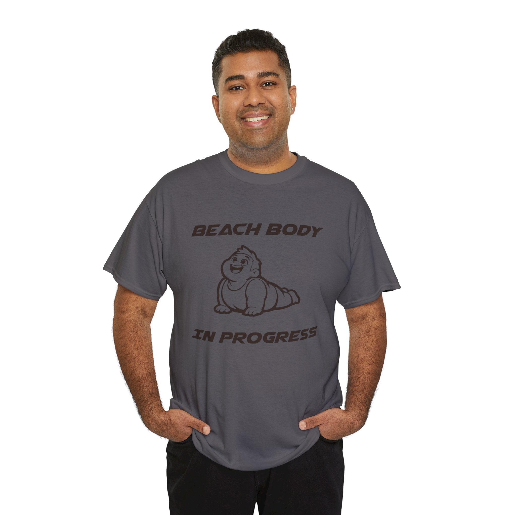Beach Body In Progress T-Shirt — Funny Fitness Graphic Tee