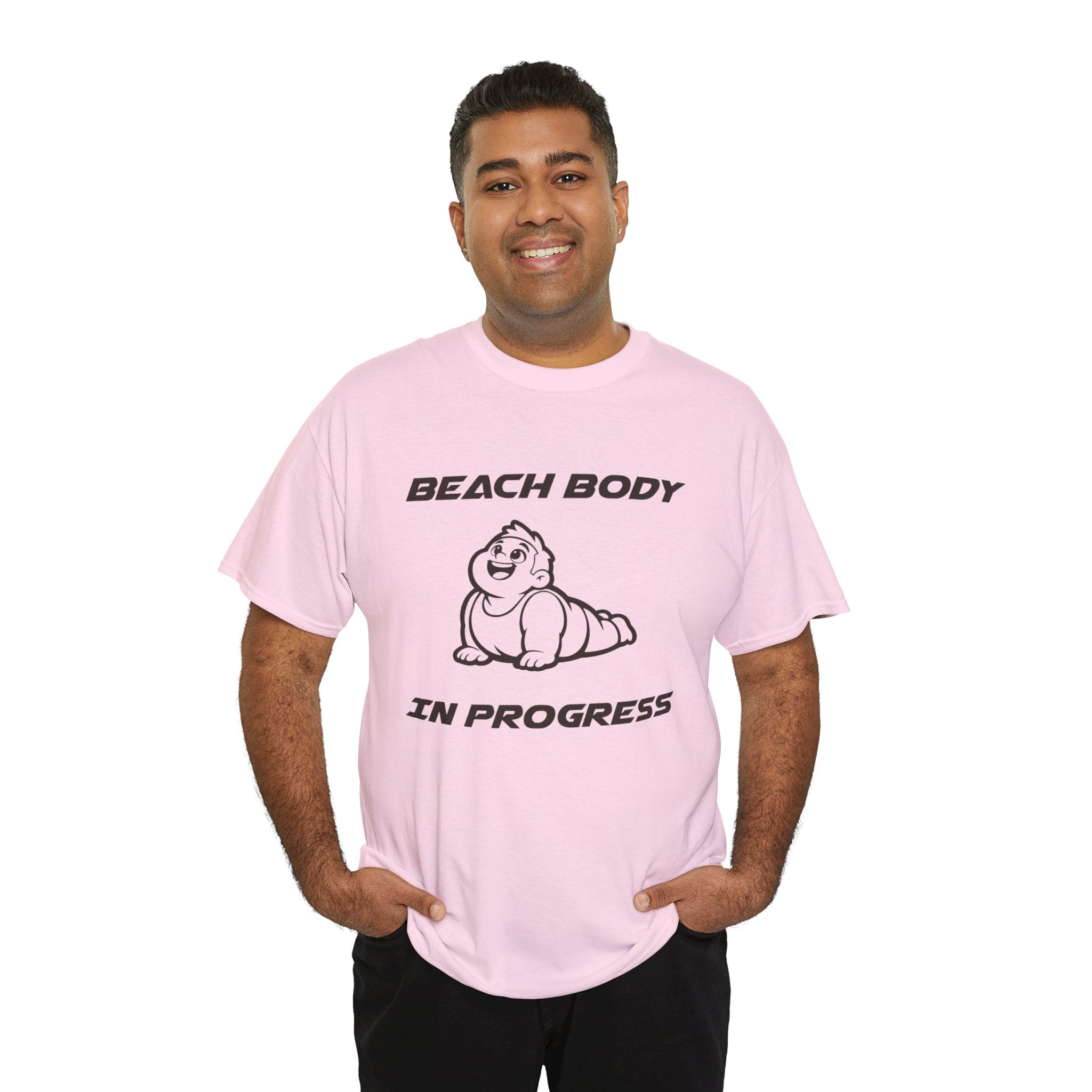 Beach Body In Progress T-Shirt — Funny Fitness Graphic Tee