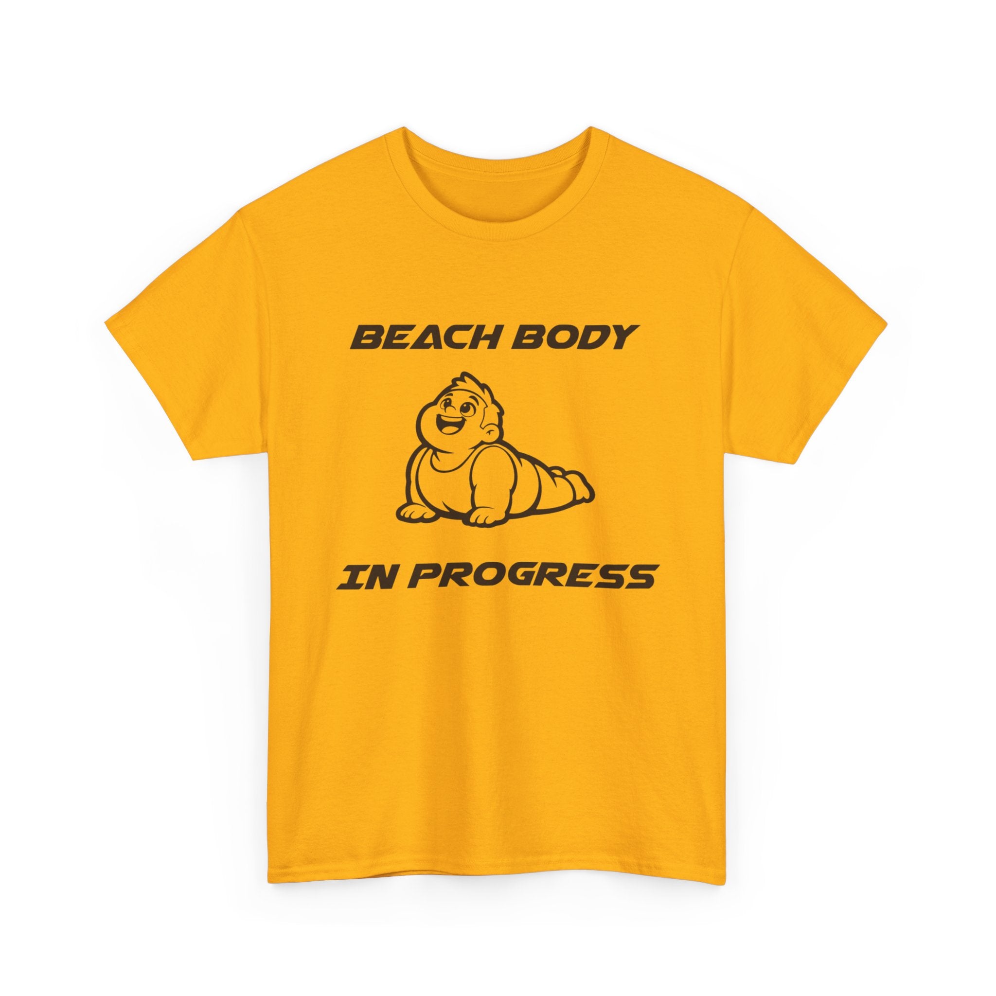 Beach Body In Progress T-Shirt — Funny Fitness Graphic Tee