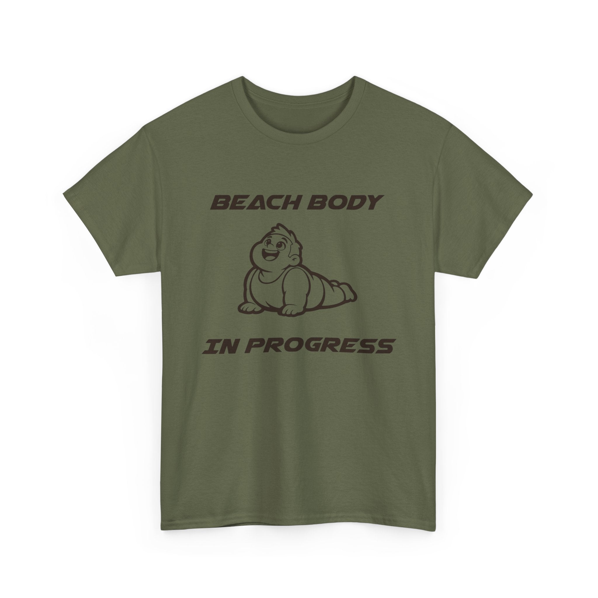 Beach Body In Progress T-Shirt — Funny Fitness Graphic Tee