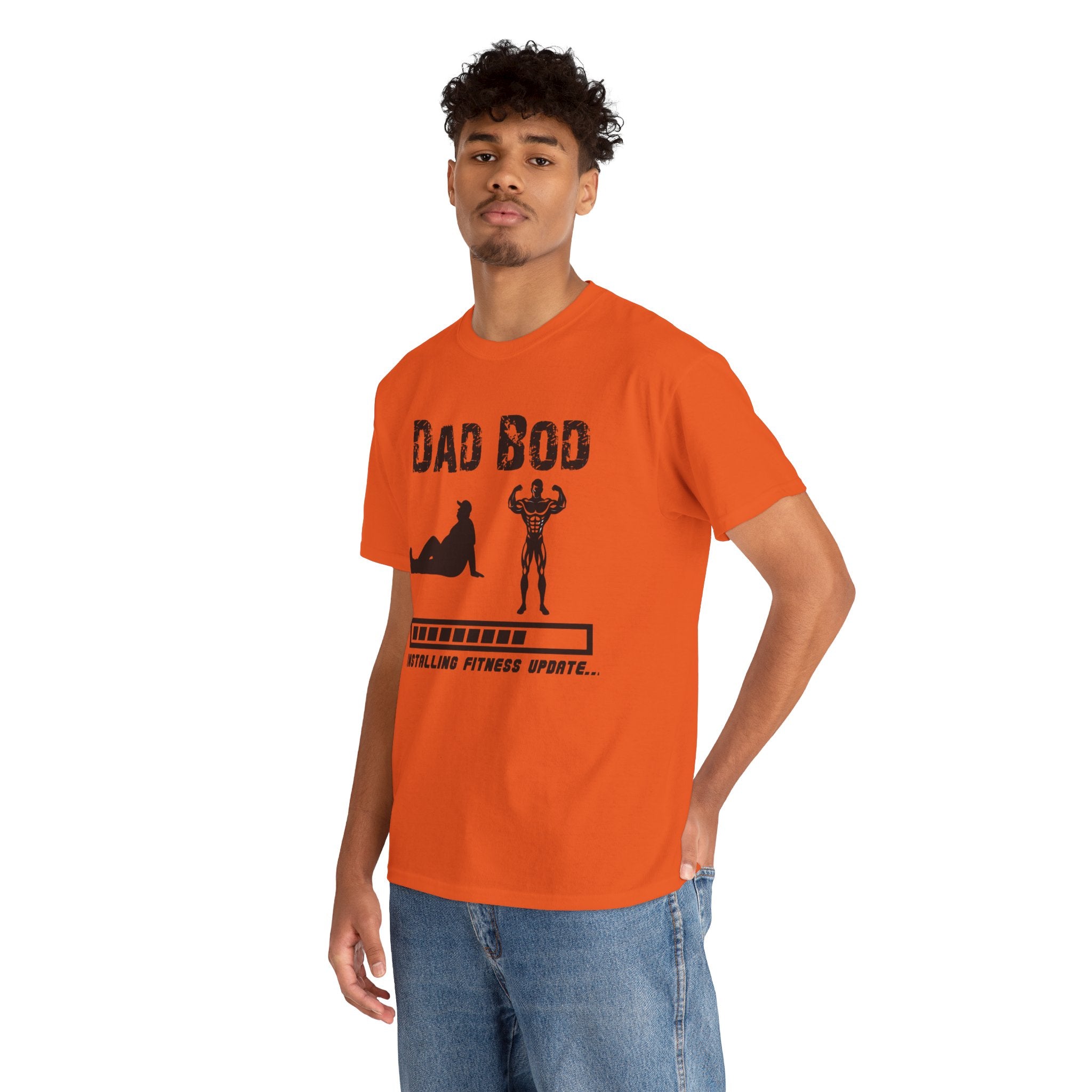 Dad Bod T-Shirt — "Installing Fitness Update" Funny Father’s Day Tee