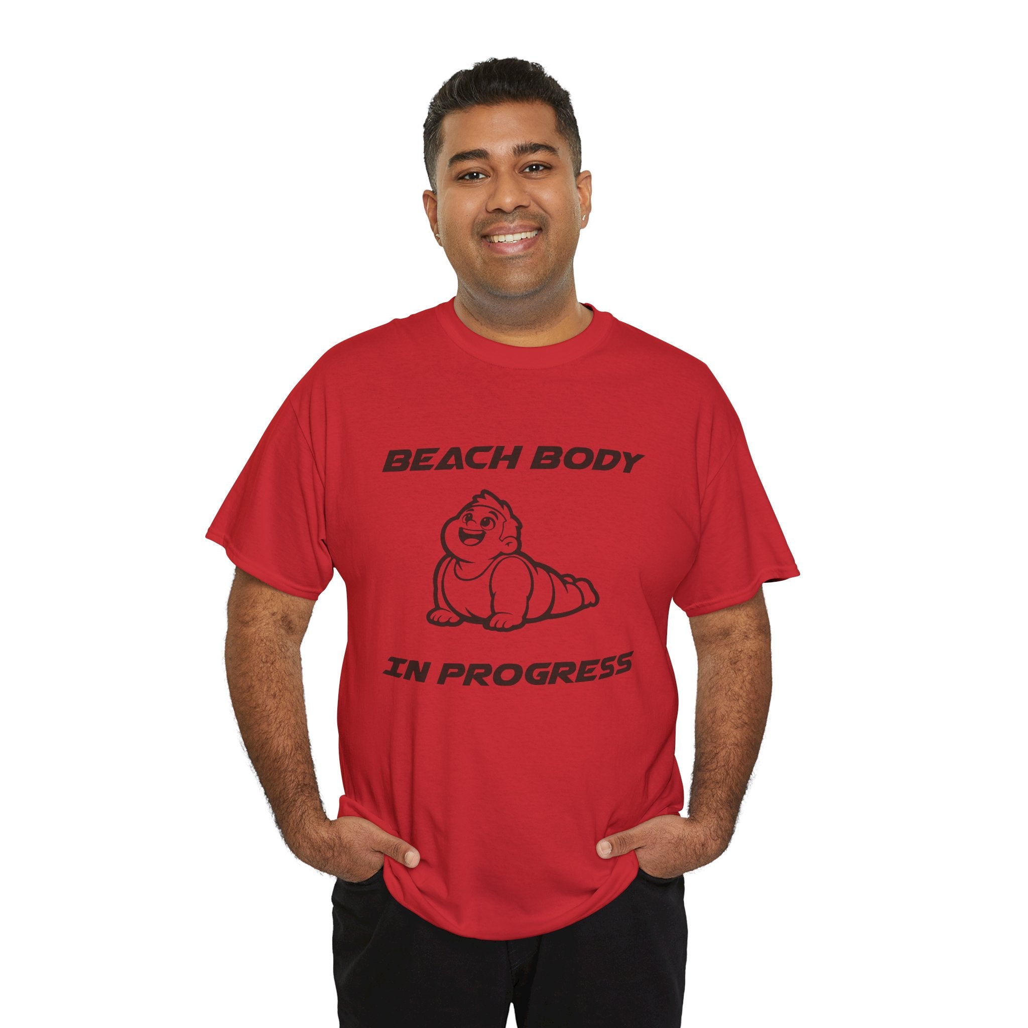 Beach Body In Progress T-Shirt — Funny Fitness Graphic Tee