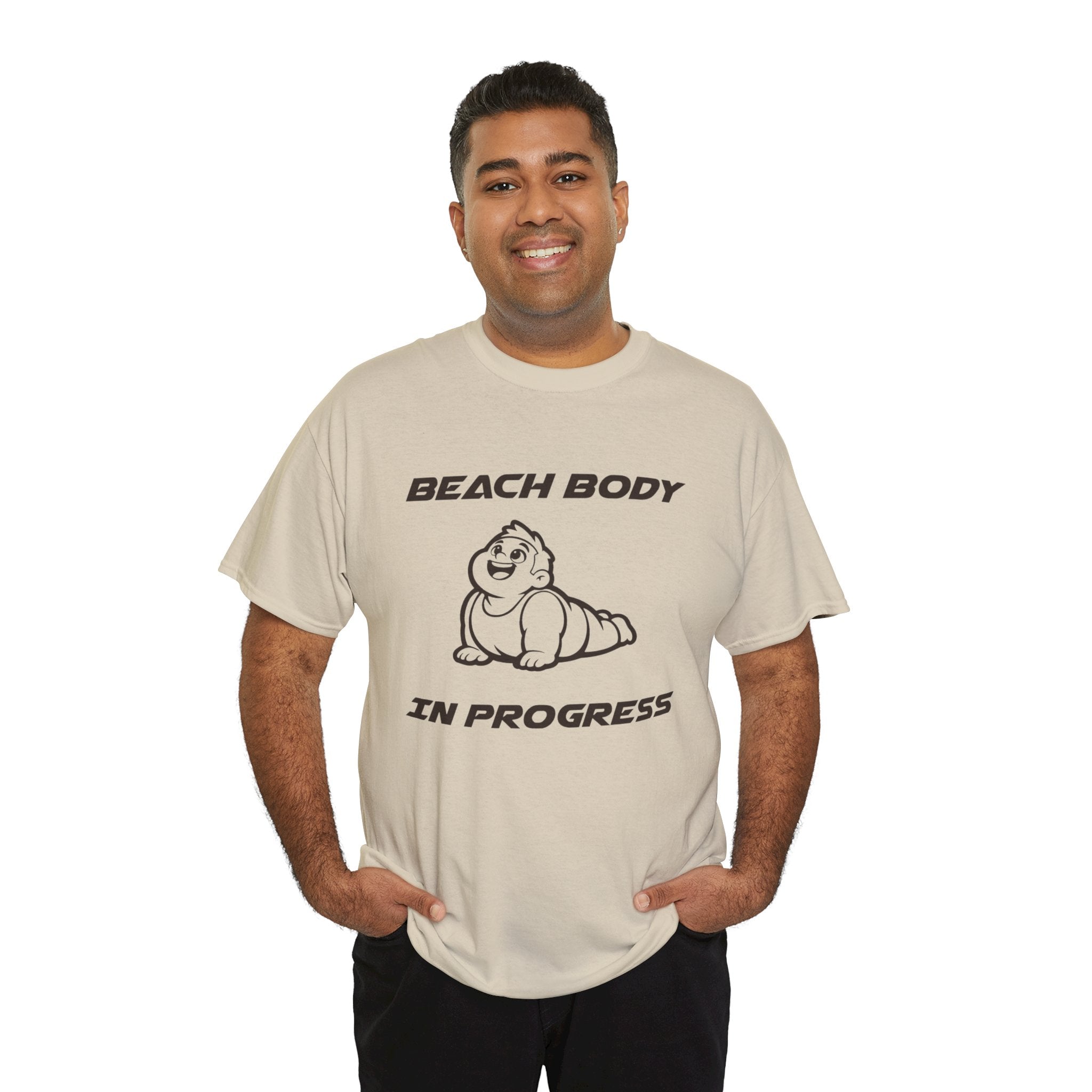 Beach Body In Progress T-Shirt — Funny Fitness Graphic Tee