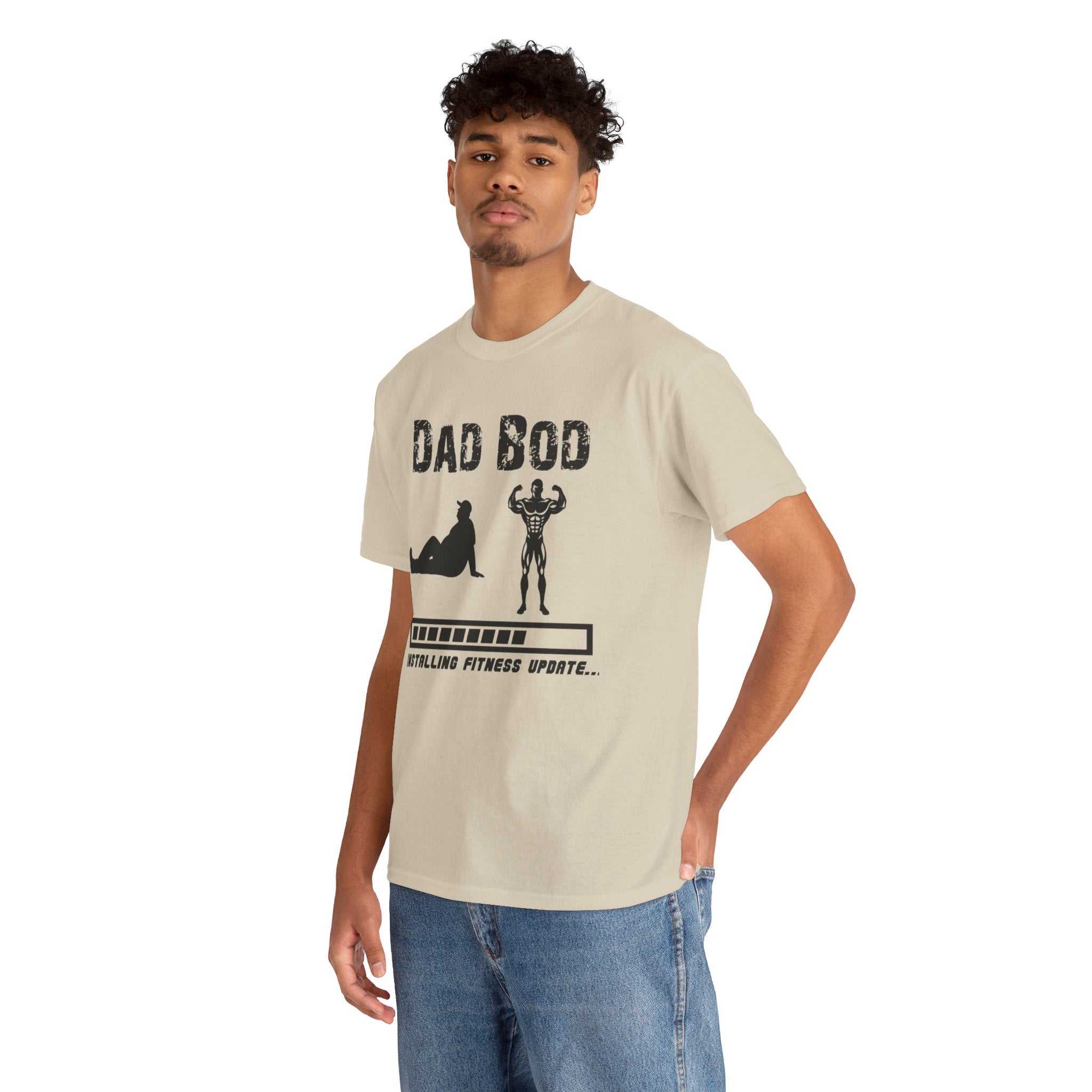 Dad Bod T-Shirt — "Installing Fitness Update" Funny Father’s Day Tee