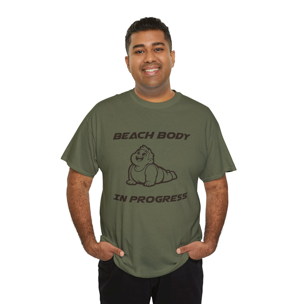 Beach Body In Progress T-Shirt — Funny Fitness Graphic Tee