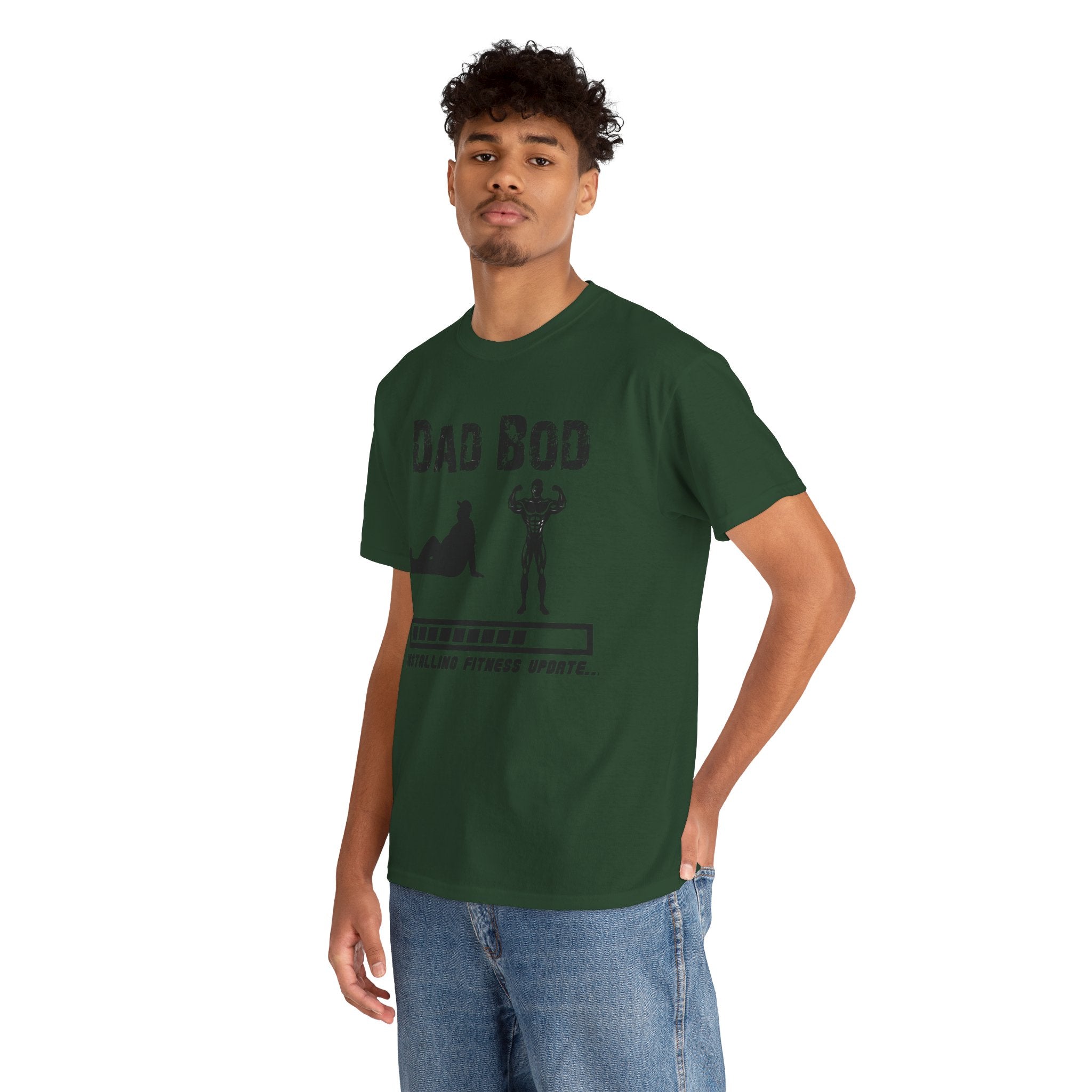 Dad Bod T-Shirt — "Installing Fitness Update" Funny Father’s Day Tee