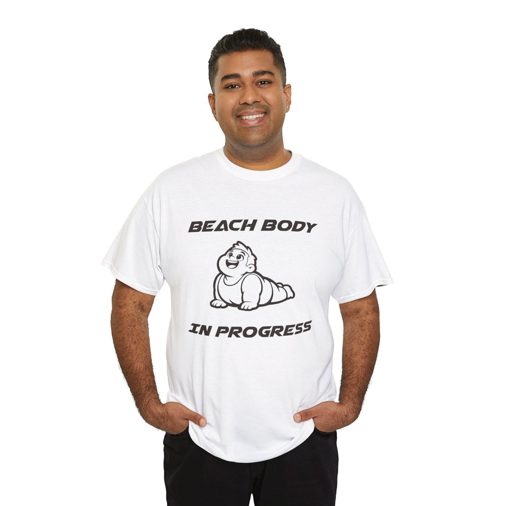 Beach Body In Progress T-Shirt — Funny Fitness Graphic Tee