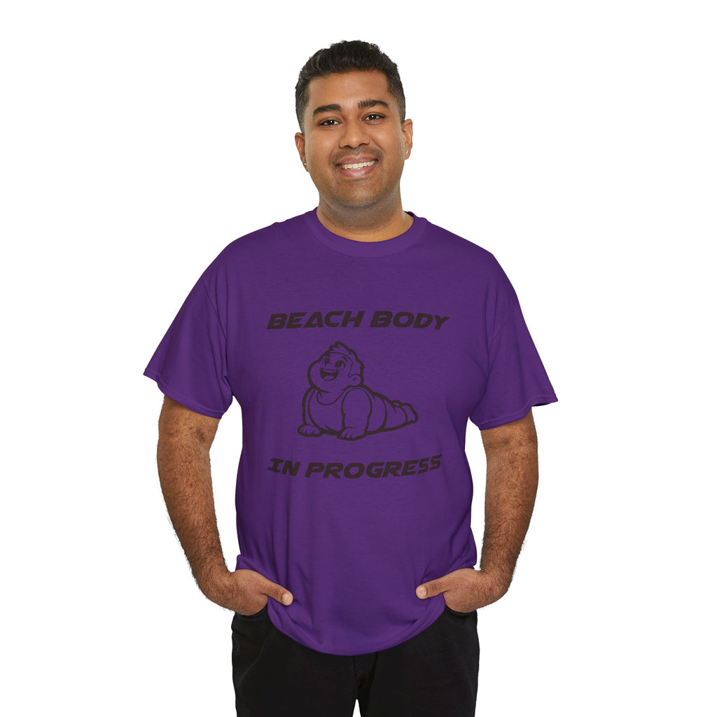Beach Body In Progress T-Shirt — Funny Fitness Graphic Tee