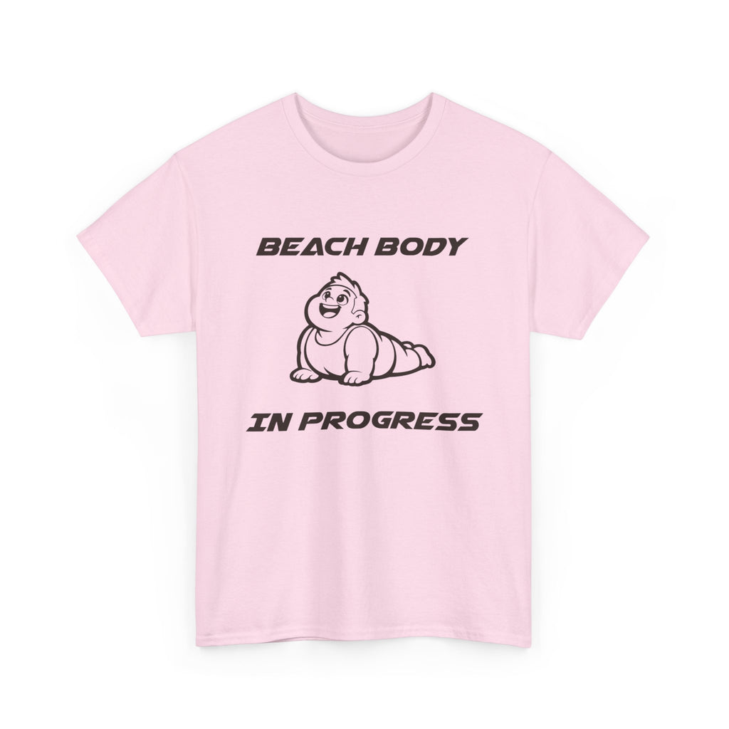 Beach Body In Progress T-Shirt — Funny Fitness Graphic Tee