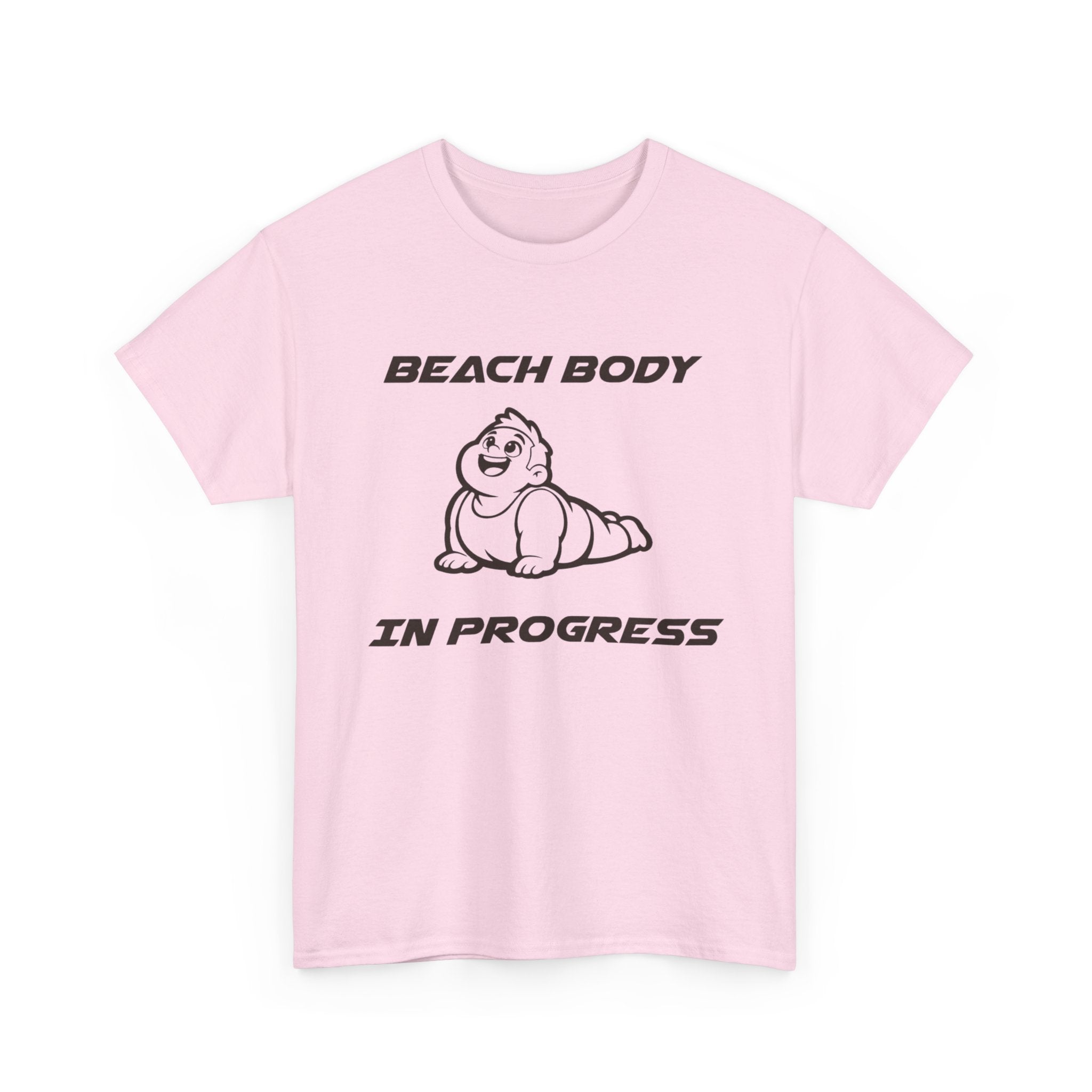 Beach Body In Progress T-Shirt — Funny Fitness Graphic Tee