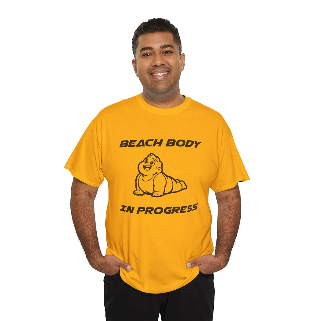 Beach Body In Progress T-Shirt — Funny Fitness Graphic Tee