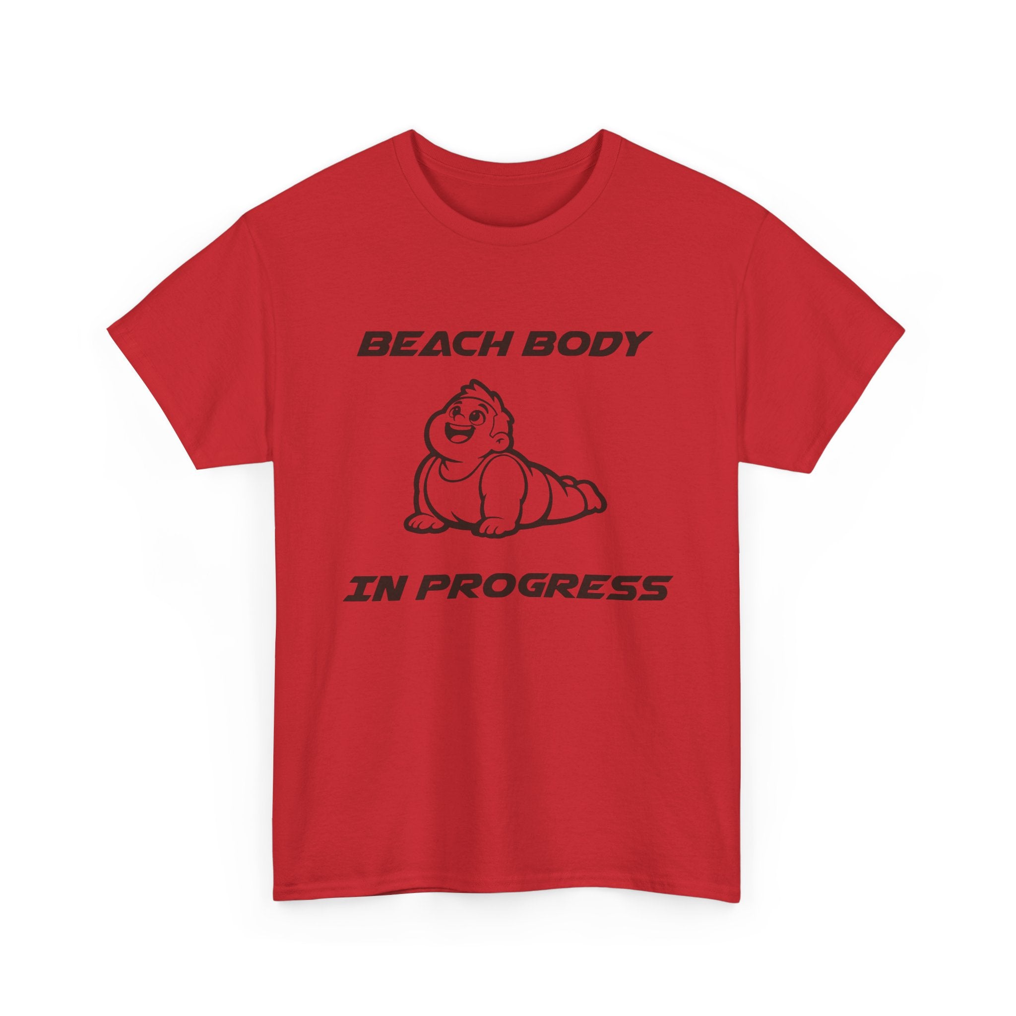 Beach Body In Progress T-Shirt — Funny Fitness Graphic Tee