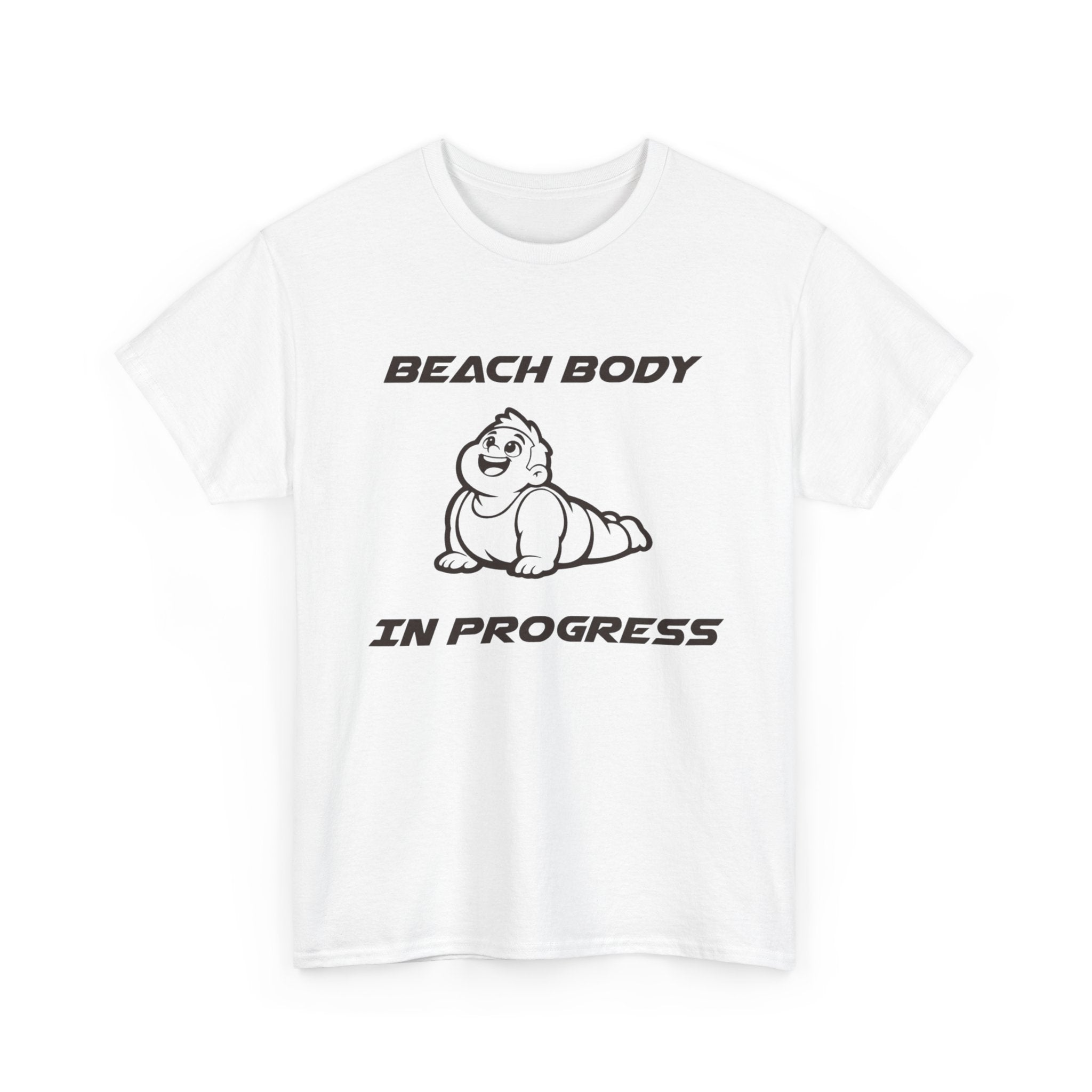 Beach Body In Progress T-Shirt — Funny Fitness Graphic Tee